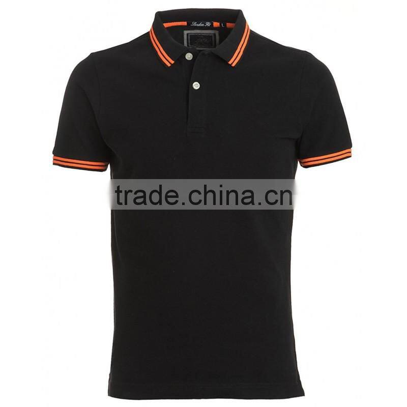 Dry fit polo shirt black design for men