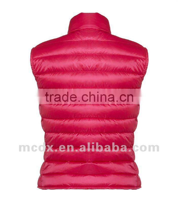 nylon down padded gilet