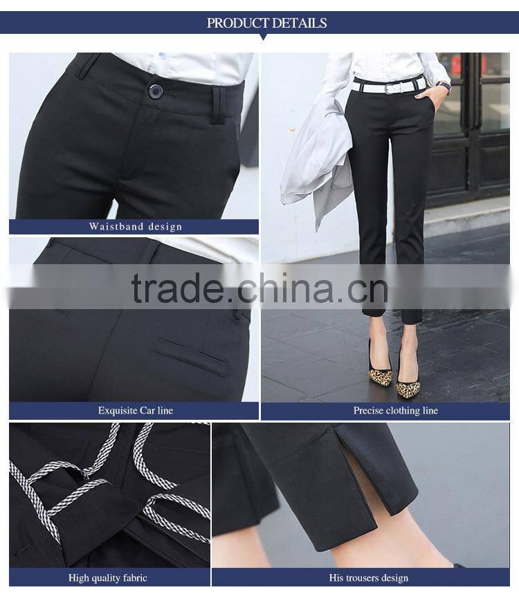 Dress pants summer black occupation work pants thin female trousers custom made