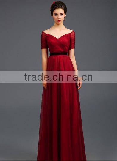 elegant long sleeve long fashion lady dress