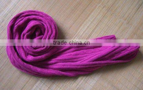 hot pink scarf with ball