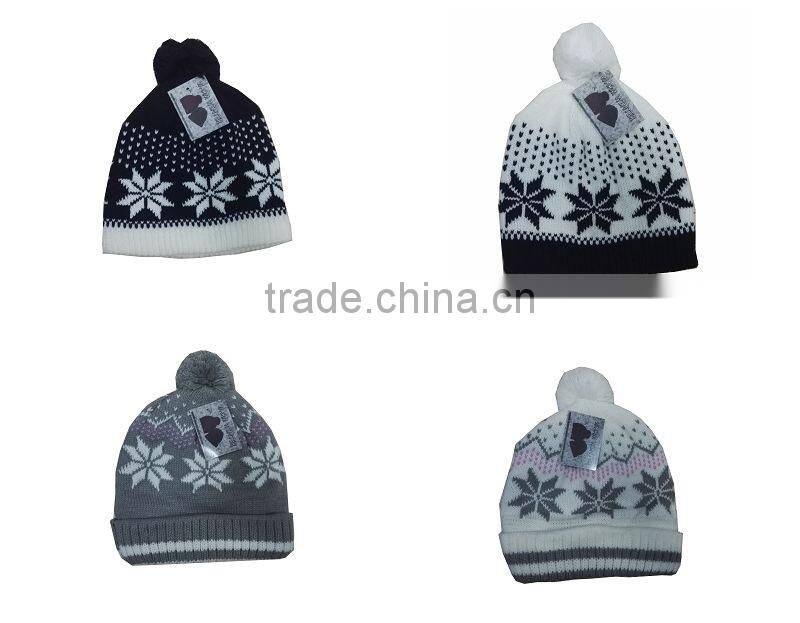 hot selling high quality fleece knitting beanie hat