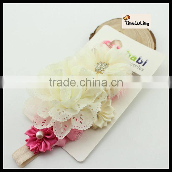 2015 new 1.5X 36 cm flower hairband headband hair accessories with jewelry TLLC-46