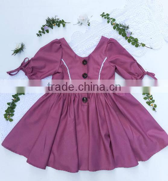 Boutique Design Kids Clothes Baby Girls Dress 0-6 Years Old Summer Party Dress