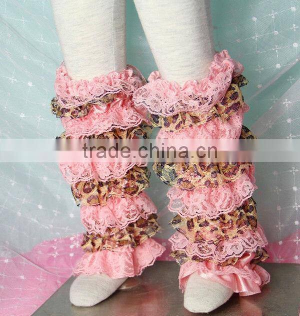 Christmas Hot Coming Winter Cute Baby Leg Warmers Knitted Lace Tirm Boot Socks Leggings