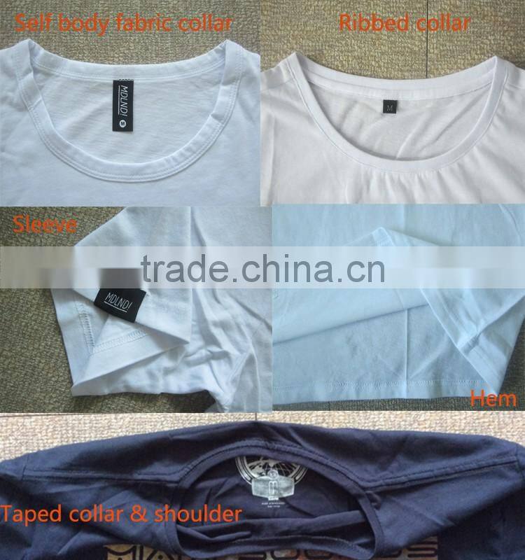 Bulk Sale Slim Fit 100% Cotton Blank Tshirts Women