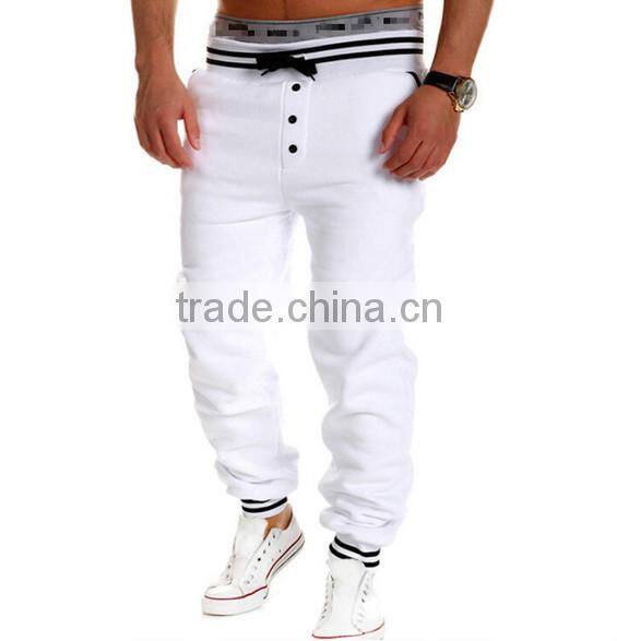 OEM bulking buy closed bottom polyester/cotton yarn custom jogger pants balloon pants men