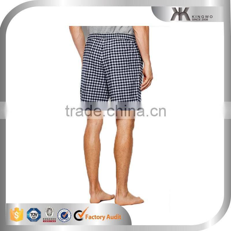 mens sexy hot plaid short 2016 new design with small check casual shorts