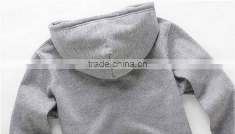 Zipper Up Hoodie Cotton Sweatshirt with Printing Logo