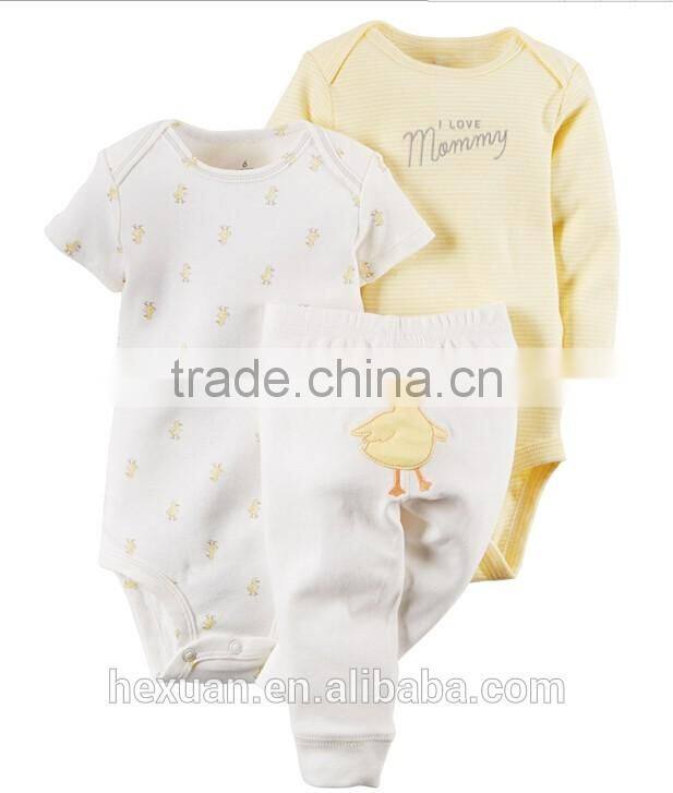 100% cotton organic cotton baby rompers wholesale baby clothes