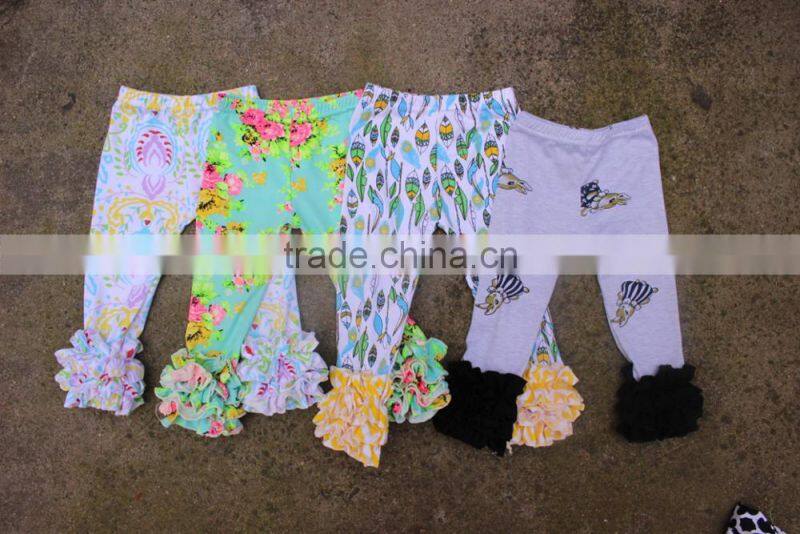 cheap price kids leggings tight ruffle icing leggings baby girl short hot pants legging