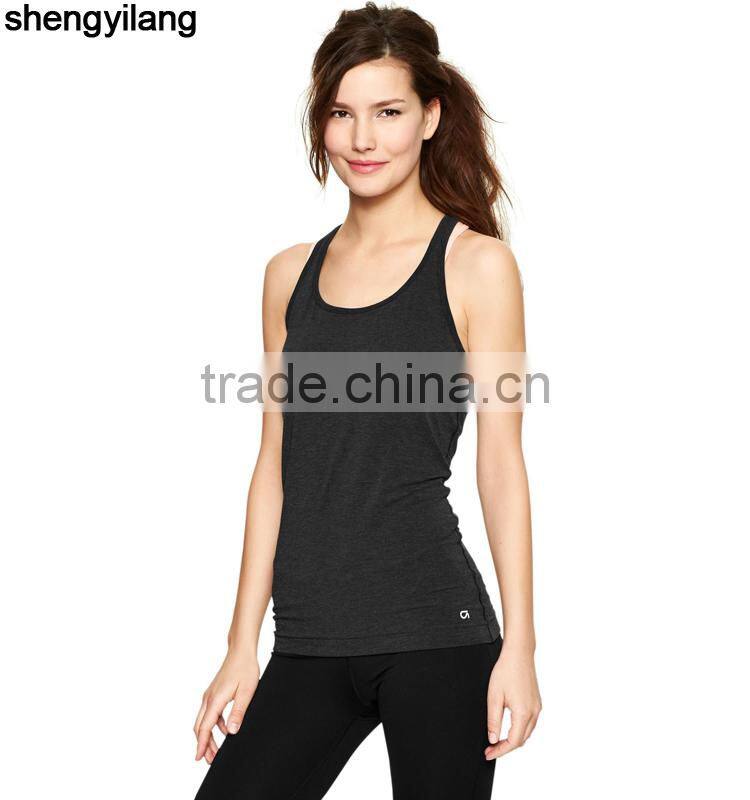 Fitness bodybuilding tank top Wholesale breathable and comfortable sports vest guangzhou clothing factory