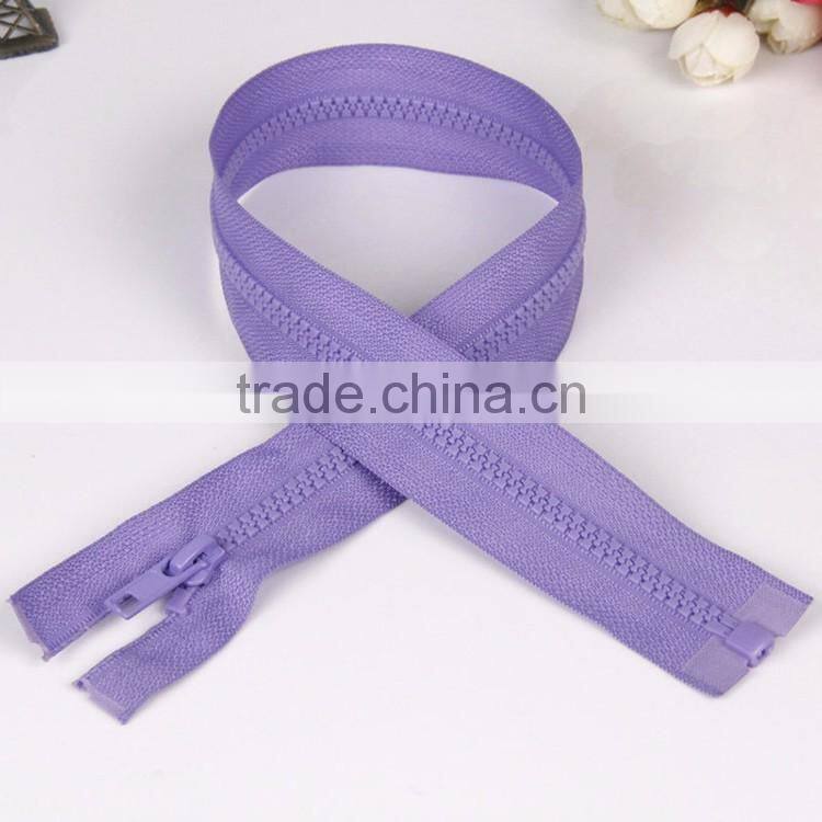 Factory Sale Garment Accessories Colorful No.5 Open End Plastic Zipper or Zips