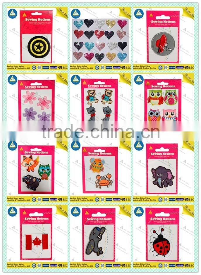 customized iron on embroidered patch with letter /name on