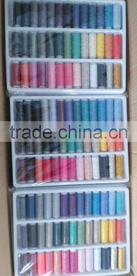 ramdom color of small sewing thread for home use with blister card pack
