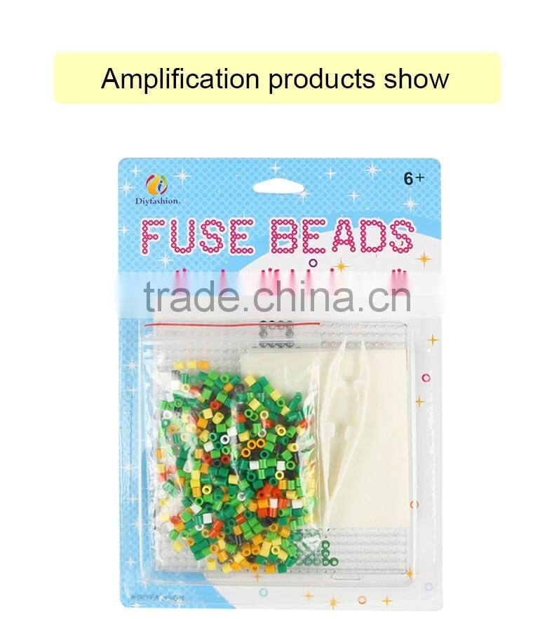Diyfashion 5mm hama perler fuse beads oil lamps set with puzzle iron paper and twezzer hama beads toys for kids 18102