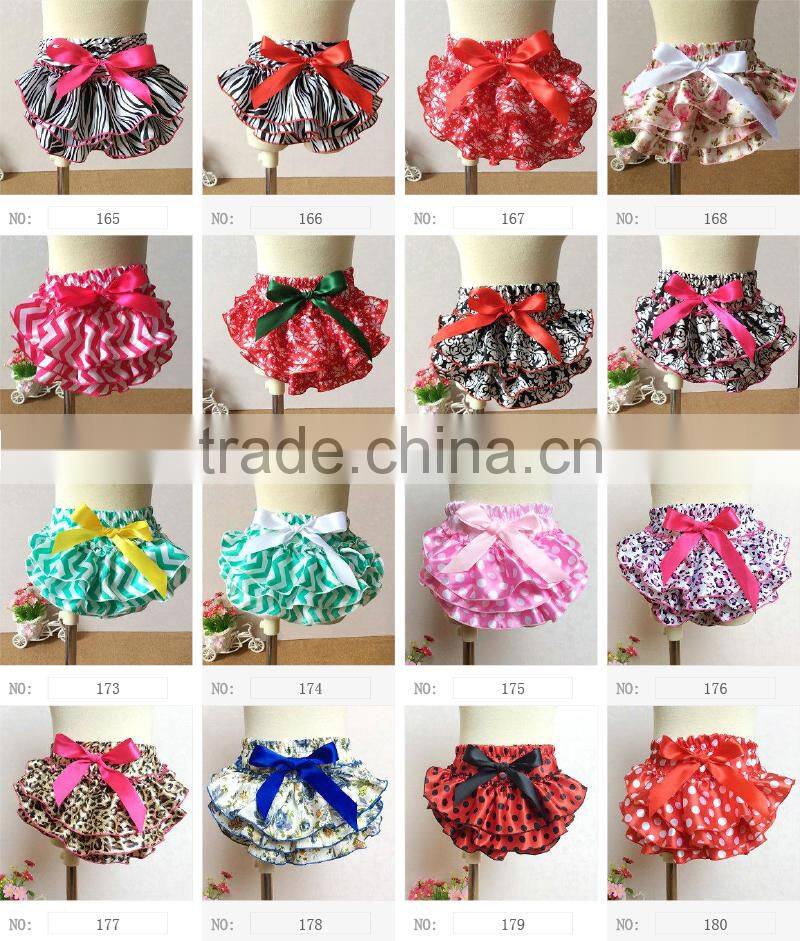 little girl bloomers ,infant stain printed diaper Cover ,0-4years H149