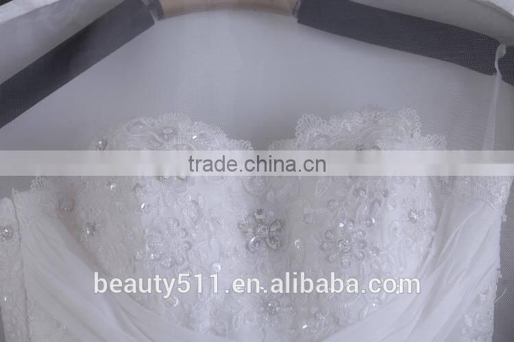 Breathable nonwoven wedding dress garment bag wholesale WB07