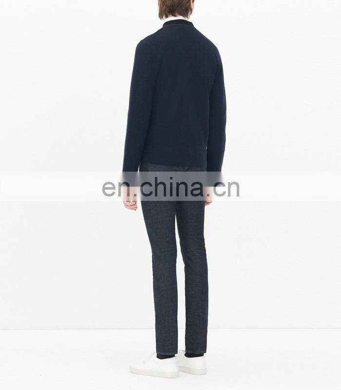 Fashion Winter Solid Color Cardigan Men Woolen Sweater Design Of Hot Selling Christmas Sweaters