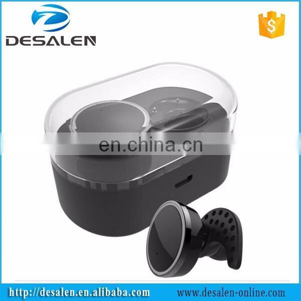 TWS in-ear Sports Stereo Wireless Earphones Bluetooth V4.1 with Charging Case and HD Microphone