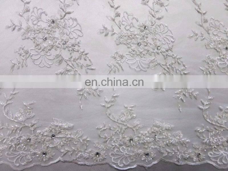 Beaded Lace fabric