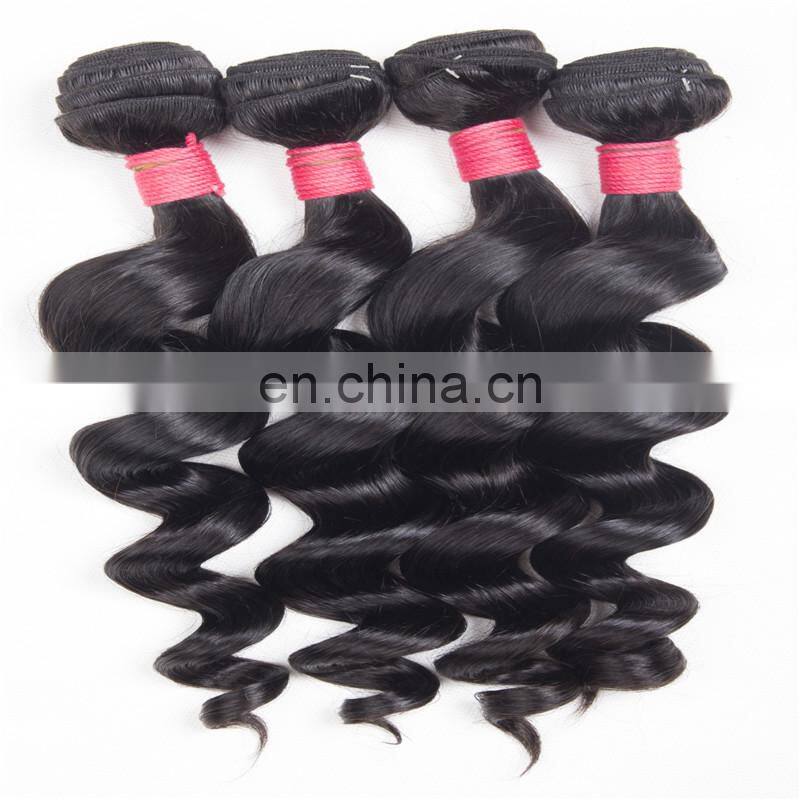 9A Popular Loose Wave Indian Bundles More Soft Hair Full Ends Weaves