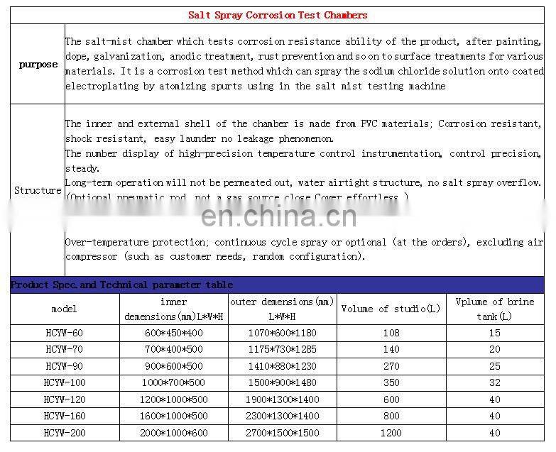 environmental test chamber used dalt spray test chamber