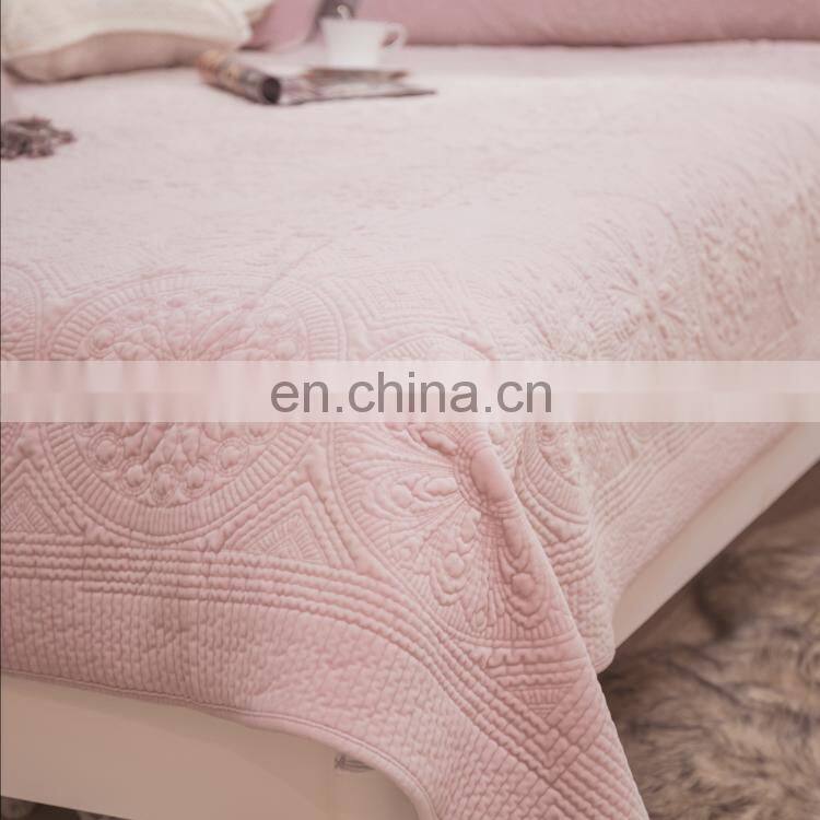 Bedspread Coverlet Set Charcoal Comforter Oversized pink color Quilt Set /bedding bed sheets sets