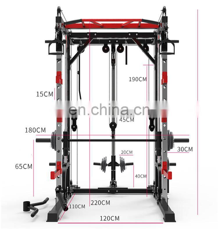OEM Gym Equipment Multi-function Smith Machine Power Rack