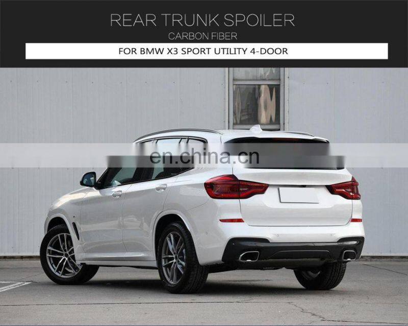 Carbon Fiber Rear Roof Spoiler for BMW X3 G01 xDrive20i xDrive30i M40i Sport Utility 4-Door 2018-2019