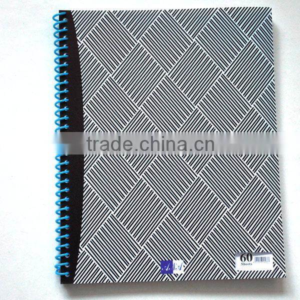 pp pvc hardcover notebook with spiral notebook