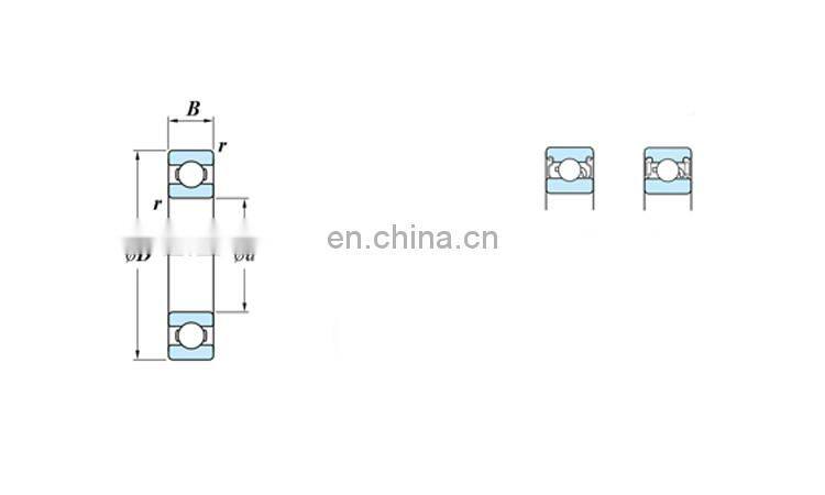 6704 Deep Groove Ball Bearing 20x27x4 mm 6704 2RS