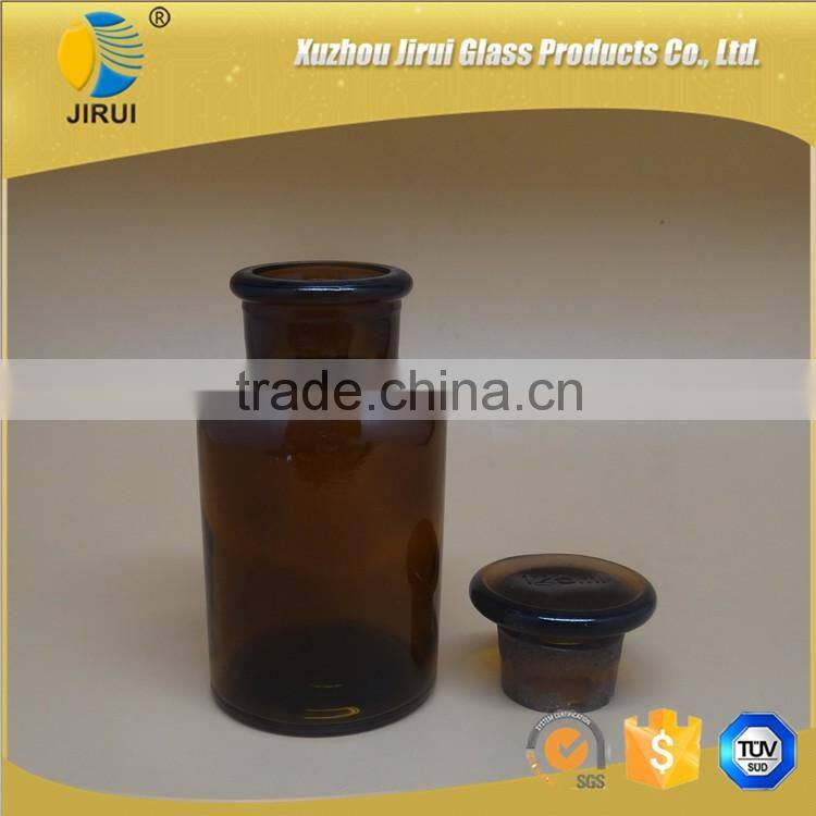 125ml amber reagent glass bottles with cork