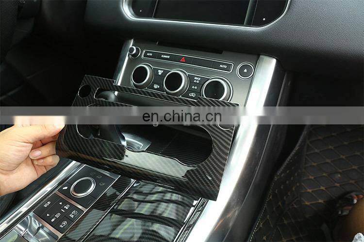 Center Console Air Condition Panel Frame Cover Trim For Land Rover Range Rover Sport RR Sport Carbon Fiber Style ABS Plastic