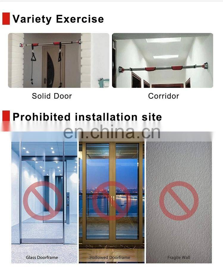 Body Building Squat Rack Home Wall Mount Fitness Adjustable Exercise Pull Up BarHandles hammer gym