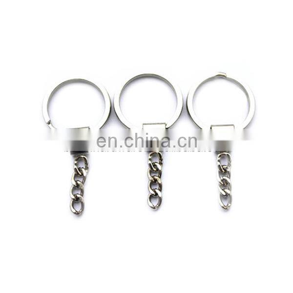 Fashion High Quality Gift Metal Split Ring Key Ring Flat Chain