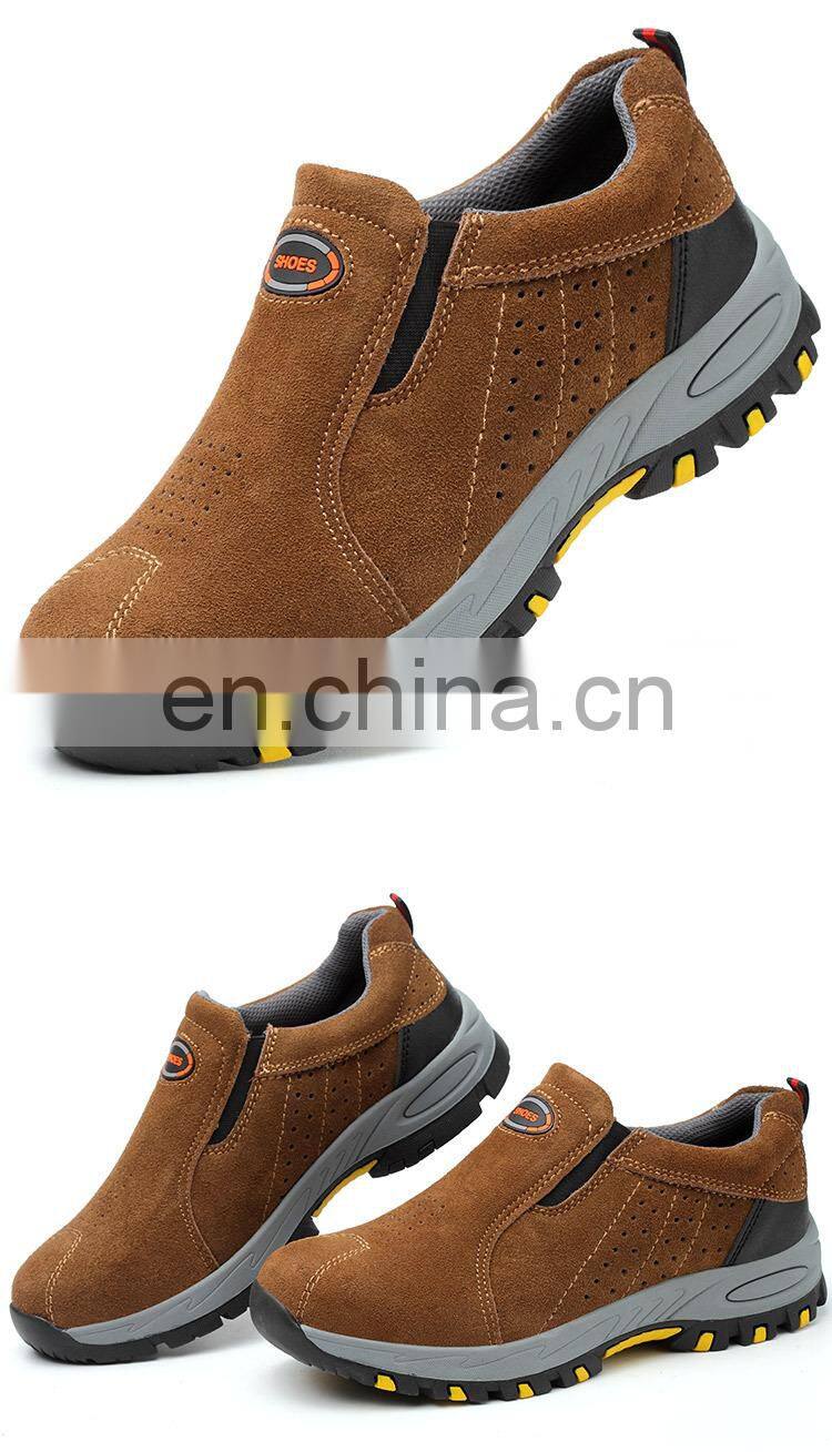 Steel toe dual density pu sole safety boots