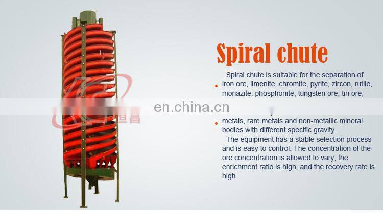 Competitive Price Gravity Spiral Chutes Spiral Separator For Ore Process