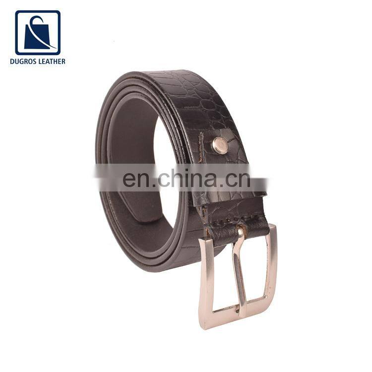 Wide Range of Wholesale Supplier of 2021 Unique Design Matching Stitching Stylish Look Luxury Men Genuine Leather Belt