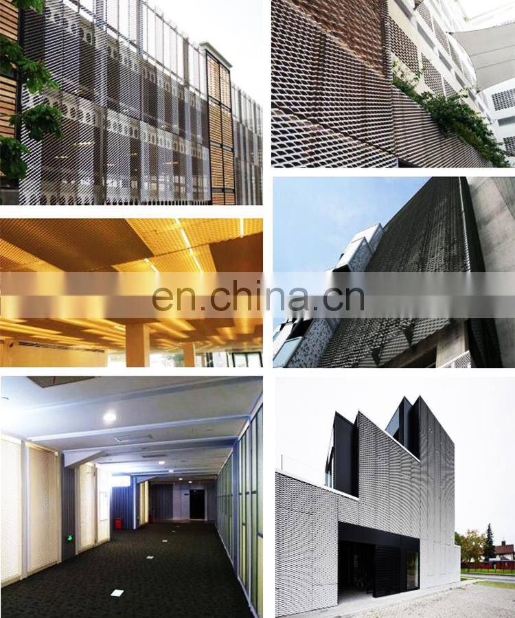 Mild Steel Expanded Metal Mesh Sheet for Building Facade Panel