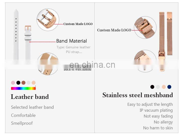 SHENGKE SK Men Watch Leather Band Matte Black Watches Custom Logo Brand Your Name  K9015G Alloy Watches