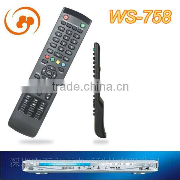 52 keys universal remote control for tv vcd dvd vcr