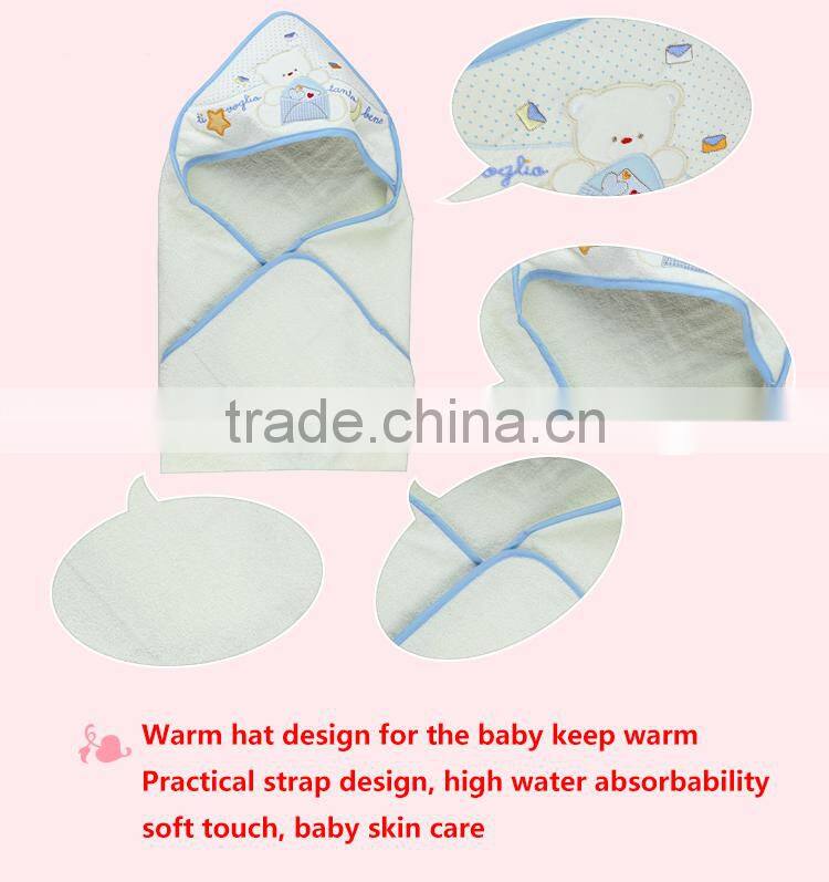 Cute bear 100% cotton softtextile hooded towel