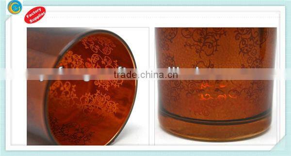 long-stemmed glass candle holder