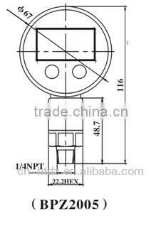 digital differential pressure gauge