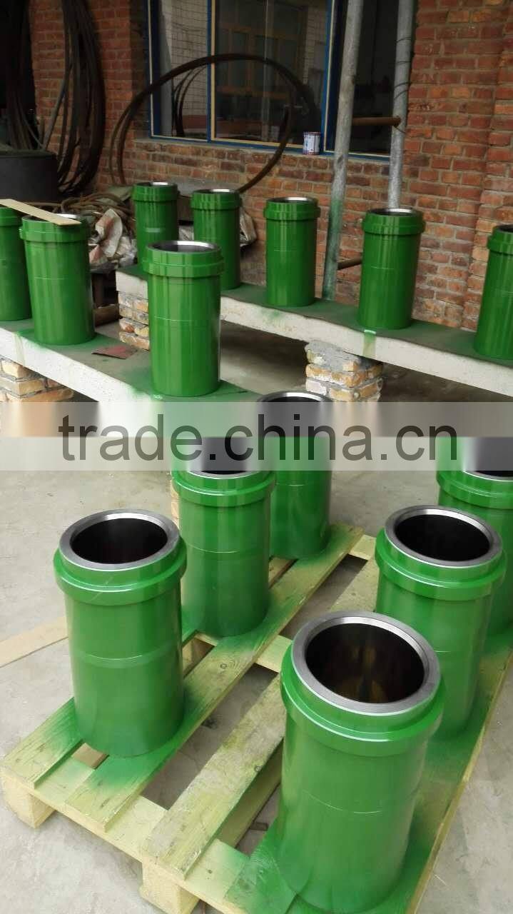 RGF-1000 oil drilling triplex mud pump spare parts Bimetallic Cylinder liner/sleeve