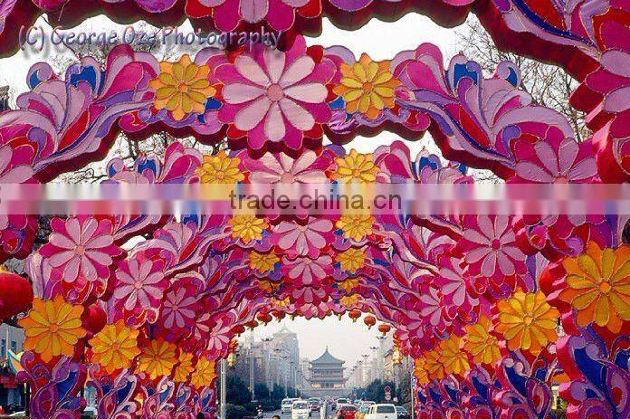 New design PVC Flower Decorations arches lights