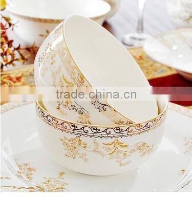 56 pcs handmade new design ceramic and porcelain dinner plate set