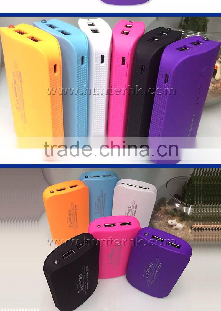 Top Selling Colorful 2 USB Port 8800 mah Power Bank