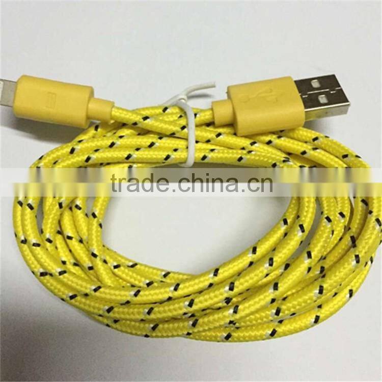 2016 hot selling high quality braided charging usb cable chinese manufacture directly supply usb cable